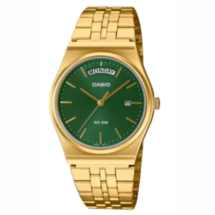 Casio General MTP-B146G-3AV Gold Stainless Steel Band Men Watch